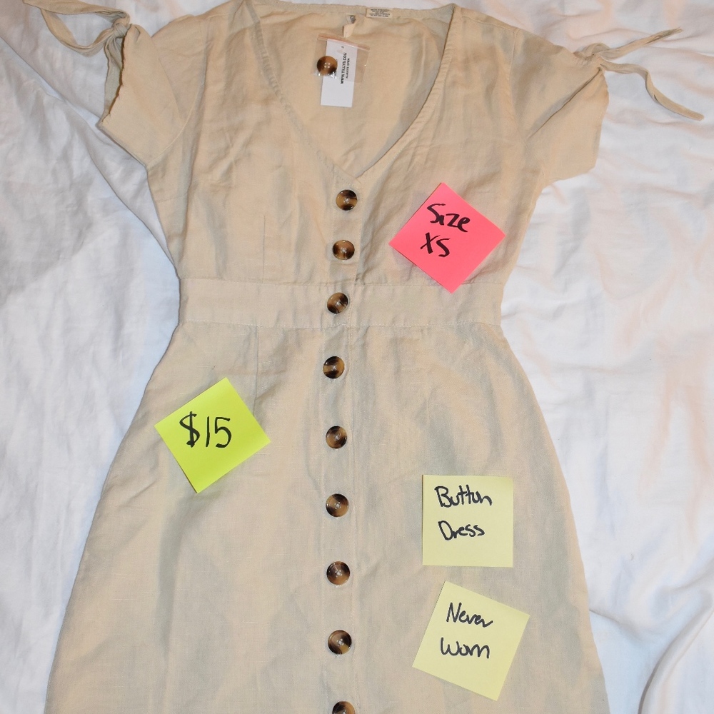 Button Dress **Never Worn**